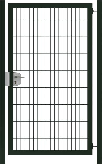 Tuinpoort 83x100cm looppoort dubbelstaafmatten enkel vuurverzinkt