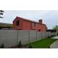 Betonzaun Rockmotiv grau 200x193cm doppelseitig