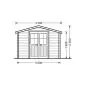 Gartenhaus Mini mit Holzboden 3x2m