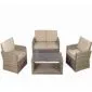 Gartenmöbel loungeset polyrattan