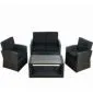 Gartenmöbel loungeset polyrattan