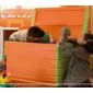 Kissenbox orange 120x61x53cm