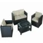 Loungeset polyrattan Gartenmöbel Wicker