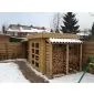 Gartenhaus Modern flachdach 300x250cm / 28mm
