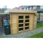 Gartenhaus Modern flachdach 300x250cm / 28mm