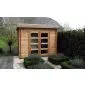 Gartenhaus Modern flachdach 300x250cm / 28mm