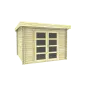 Gartenhaus Modern flachdach 300x250cm / 28mm