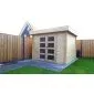 Gartenhaus Modern flachdach 300x250cm / 28mm