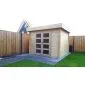 Gartenhaus Blockbohlenhaus Modern 300x300cm