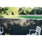 Sichtschutzmatte PVC Bambuszaun anthrazit 1x3m
