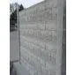 Betonzaun Rockmotiv grau 200x193cm doppelseitig