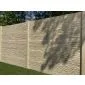 Betonzaun Bamboostone grau einseitig 200x200cm
