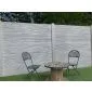 Betonzaun Bamboostone grau einseitig 200x200cm