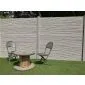 Betonzaun Bamboostone grau einseitig 200x200cm
