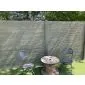 Betonzaun Bamboostone grau einseitig 200x200cm
