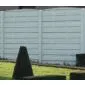 Betonzaun Woodstone grau 200x193cm einseitig