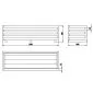 Blumenkasten holz rechteckig 120x40x35cm