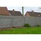 Betonzaun Rockmotiv grau 200x193cm doppelseitig