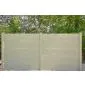 Betonzaun Bamboostone grau einseitig 200x200cm