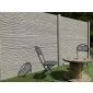 Betonzaun Bamboostone grau einseitig 200x200cm
