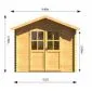 Gartenhaus Redbridge 4x3m