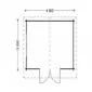 Gartenhaus Redbridge 4x3m