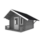 Holzhaus Ferienhäuser Blockhaus Göteborg 3.66x3.66m (50mm)