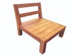 Chaise lounge de jardin bois dur