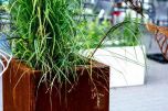 Corten steel planters square 40x40x40cm