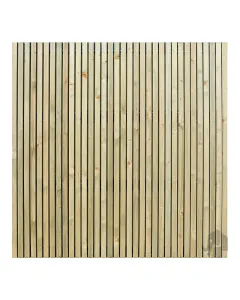 Grenen schutting stripes black 180x180cm