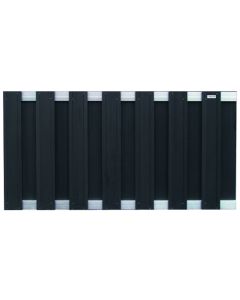 Tuinscherm schutting composiet zwart 180x93cm