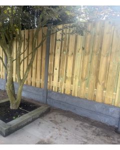 Hout beton schutting antraciet 230x190cm (per set)