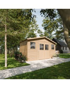 Gerätehaus Gartenhaus Kiefernholz (239 x 144 x 198 cm)