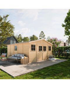 Gerätehaus Gartenhaus Kiefernholz 493x401x246cm