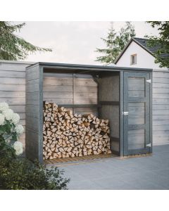 Holzlager für Brennholz 75x217x159cm