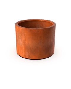 Corten steel planters round 80x80x40cm