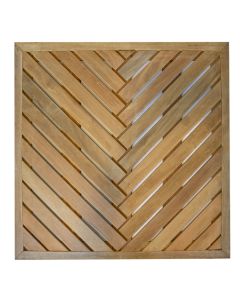 Decking tiles Bangkirai hardwood 100cm (Herringbone)