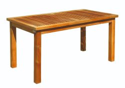 Gartentisch hartholz Amazone Teak 155x85x75cm