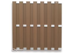 Fence panel WPC aluminum 180x180cm