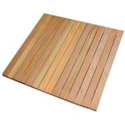 Losetas de madera dura Bangkirai 100cm lisa