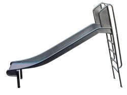 Playground slide stainless steel 200cm with ladder