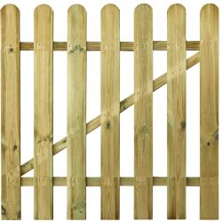 Picket fence gate double