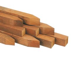 Postes madera dura 7x7x250cm