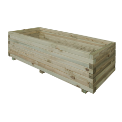 Jardineras de madera autoclave rectangular 120cm