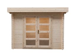 Garden shed Modern flat roof 300x300cm / 28mm