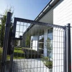 Wire panel garden gate