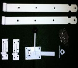 Garden gate latch white