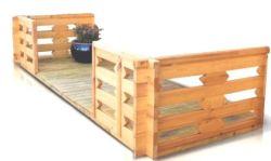 Veranda abri de jardin bois 300x150cm