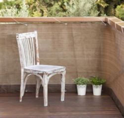 Balcony screen shade netting brown