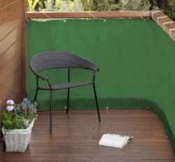 Balcony screen shade netting green